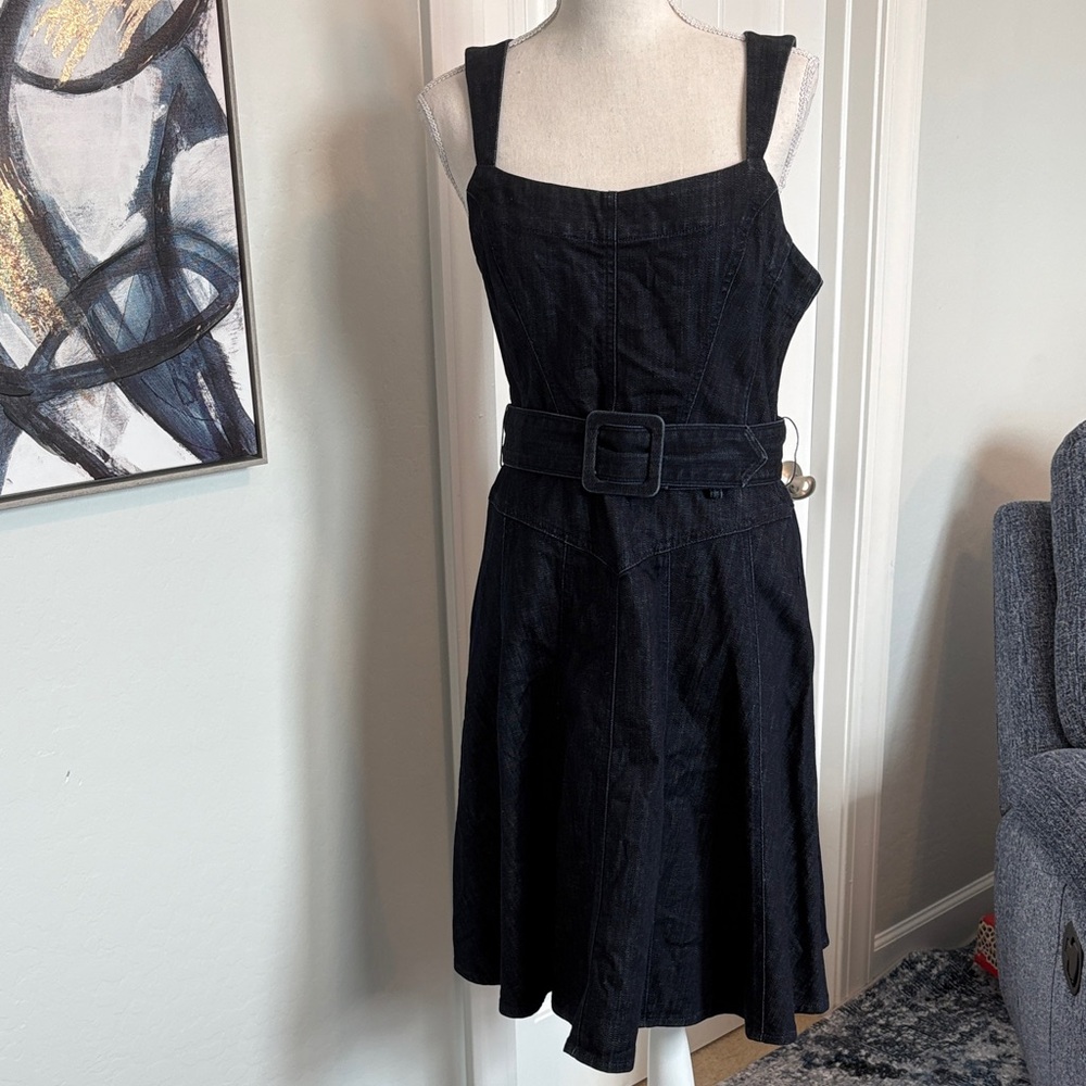 Elegant blue Denim Dress